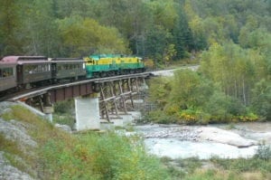 Picture of the White Pass Rail in Skagway, Alaska