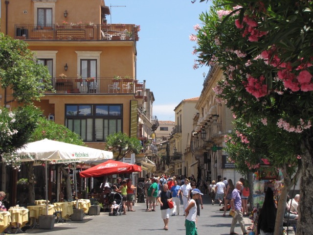The Beautiful town of Taormina in Sicily, Italy