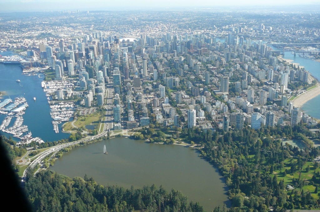 Picture of Vancouver from Nancy & Shawn's Wedding Day Helicopter Ride