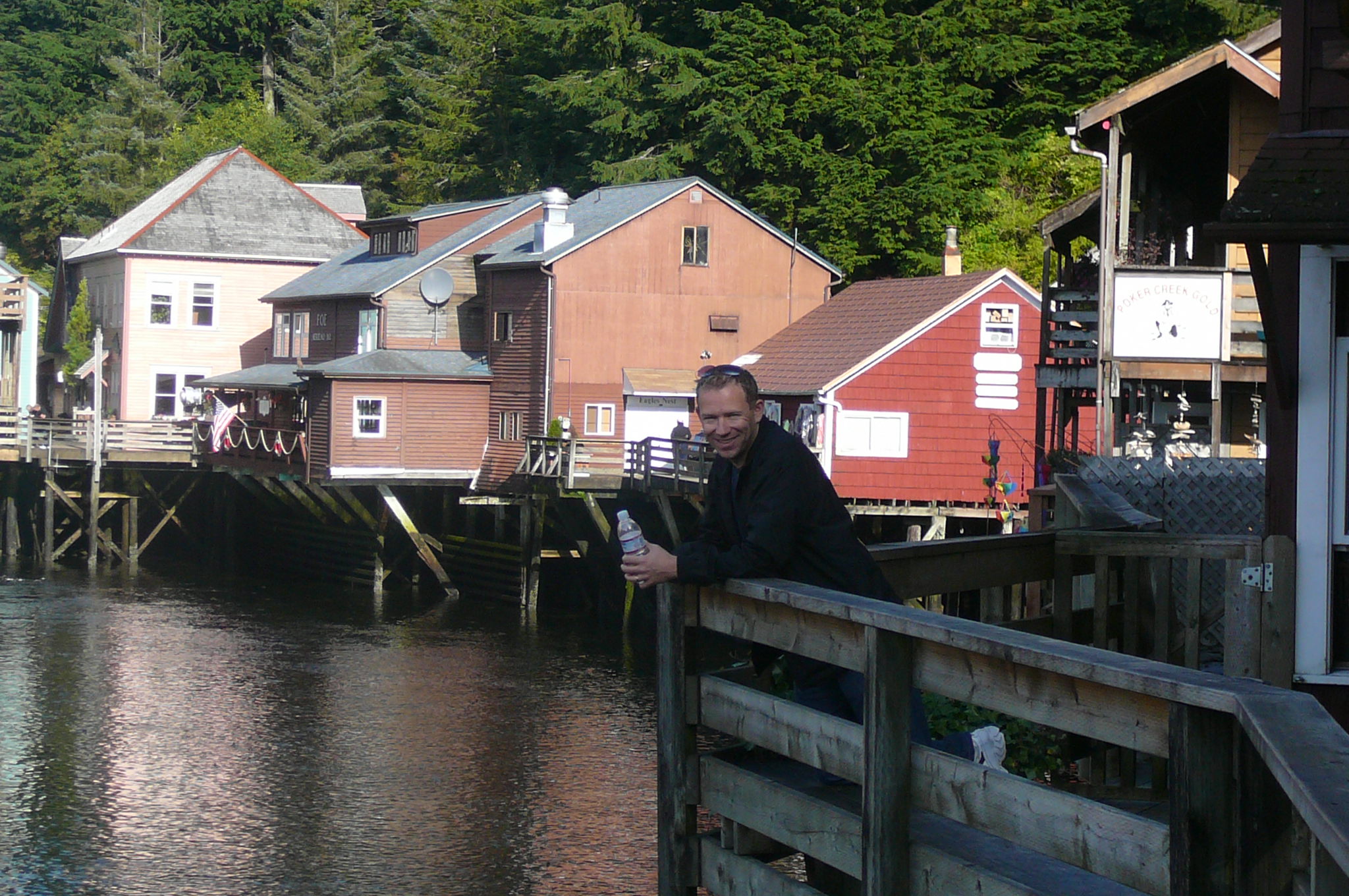 Shawn enjoying “Creek Street” in Ketchikan, Alaska Shawn Power