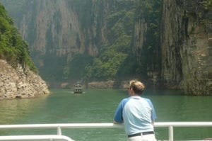 A picture of Shawn enjoying the beautiful Lesser Three Gorges