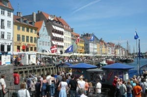 Nyhavn District in Copenhagen