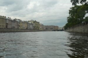 View from a Canal ride in Saint Petersburg, Russia
