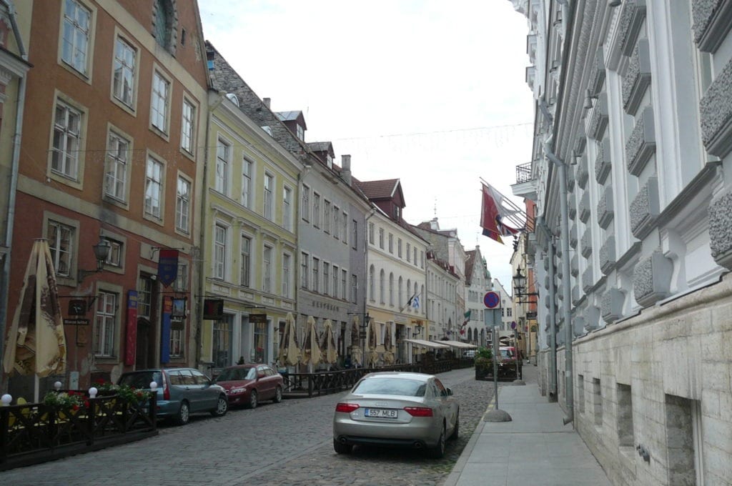 Cobblestone Street in Tallinn, Estonia
