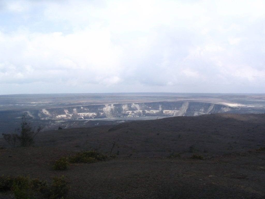 The crater at Hawaii Volcanoes National Park