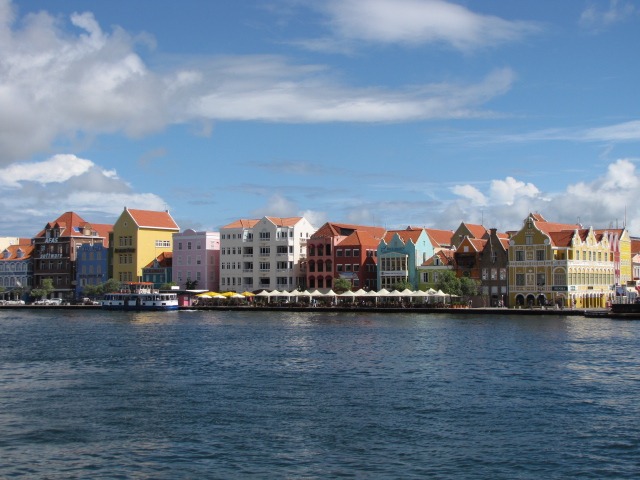 Colorful buildings in Willemstad, Curacao