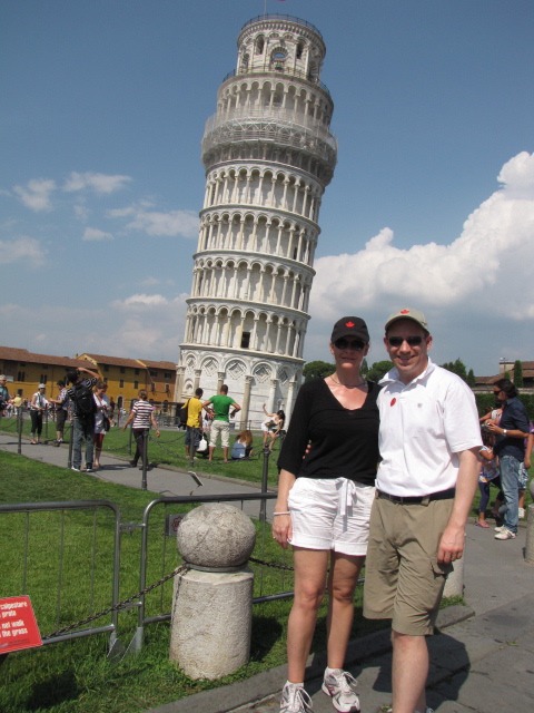 Nancy & Shawn Power in Pisa, Italy