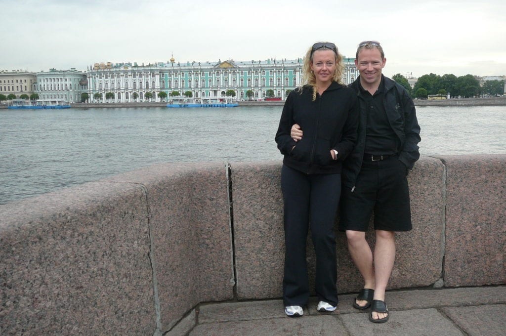Nancy & Shawn Power at the "Hermitage" in St. Petersburg, Russia