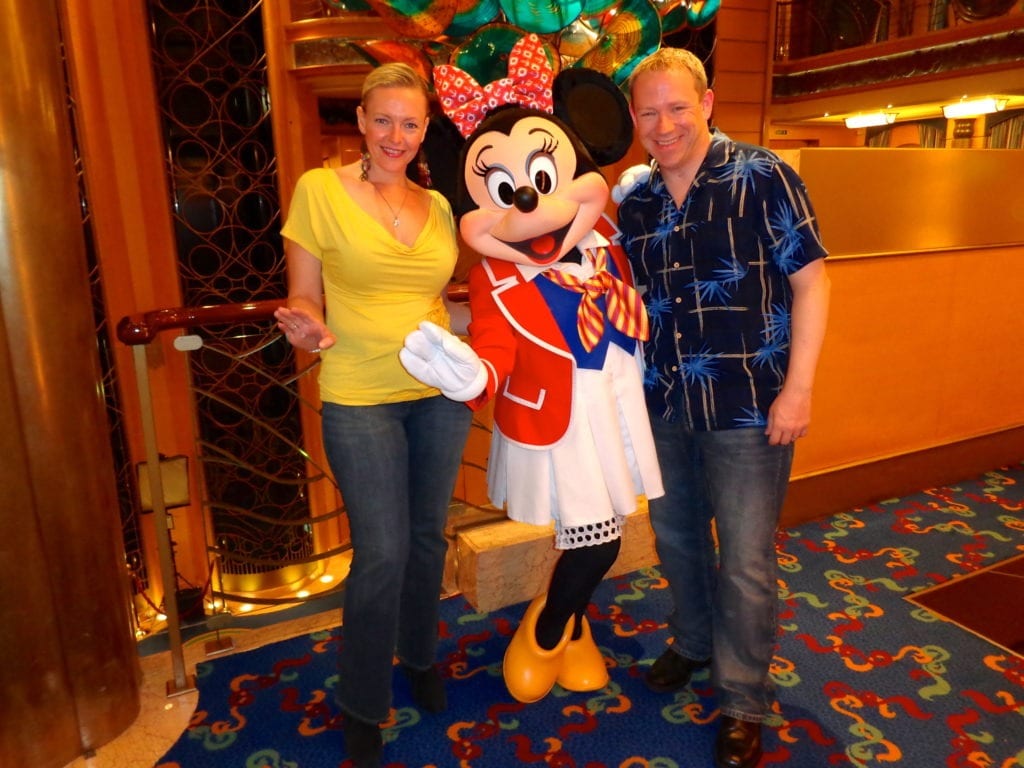 Nancy & Shawn Power with Minnie Mouse