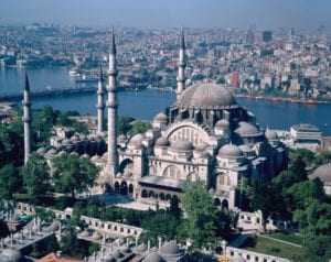 Skyline of Istanbul Turkey