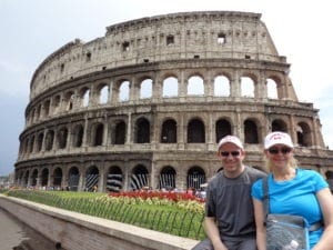 Colosseum & Shawn Power at the Collesseum in Rome, Italy