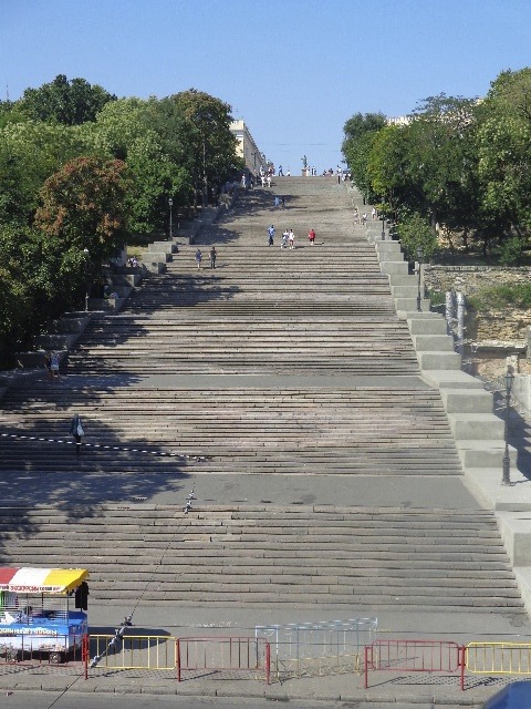 Potemkin Stairs in Odessa, Ukraine seen during our Black Sea Cruise