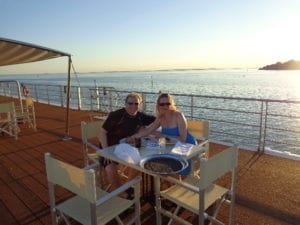 Nancy & Shawn Power sailing the Venice Lagoon