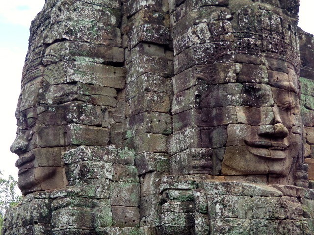 Bayon Temple at Angkor Thom in Cambodia