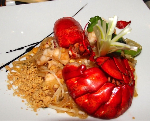 Lobster Pad Thai at Red Ginger on Oceania Cruise line