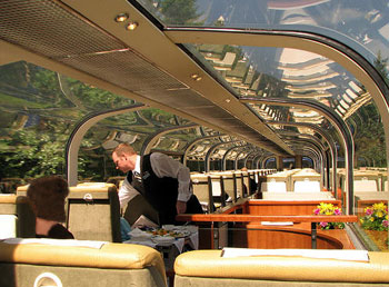 Rocky Mountaineer GoldLeaf Service onboard