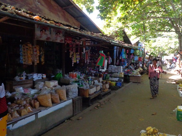 A local market in Myanmar as seen during our AMA Waterways River Cruise on the Irrawaddy River in Myanmar