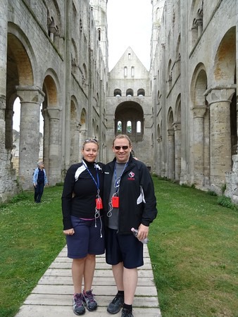 Jumieges Abbey ruins in France