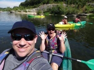 Nancy & Shawn Kayaking on the Gardon River