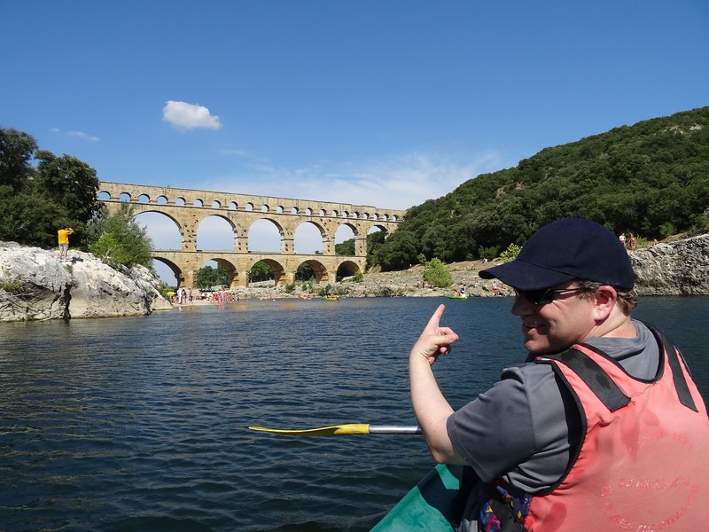 Roman aqueduct in France Uniworld river cruise tour