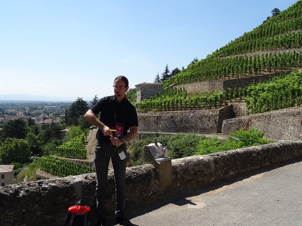 Rhone River wine tasting on our Uniworld River cruise hike