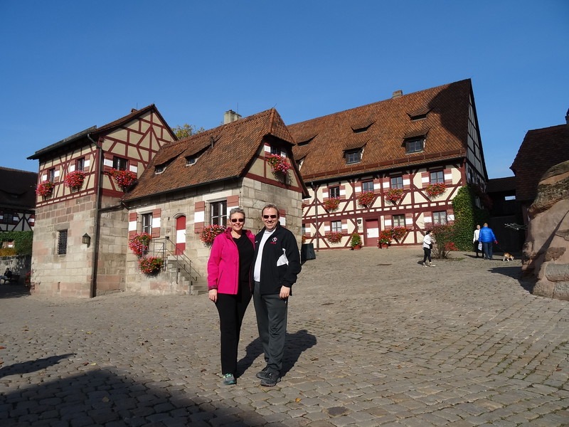 Nuremberg Castle while on a river cruise