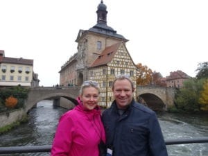Bamberg Germany Town Hall on a river cruise tour