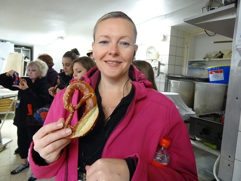 Rothenburg bretzel making demonstration while on a river cruise with ama waterways