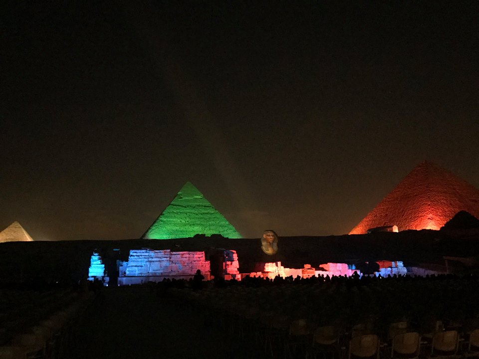Great Pryamids of Giza in Egypt with Uniworld river cruises