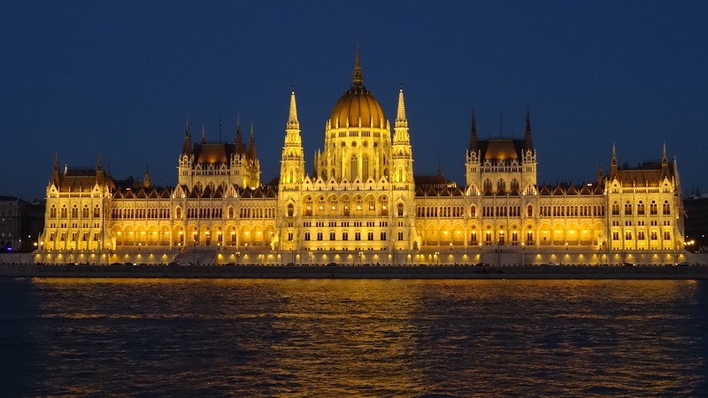 Budapest Parliment building nighttime