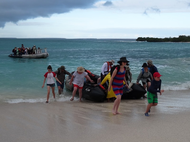 wet landing on Galapagos Islands Cruise onboard "National Geographic Endeavour lindblad expeditions national geographic