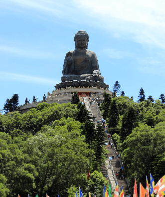 Big Buddha aka Tian Tan Buddha pre cruise