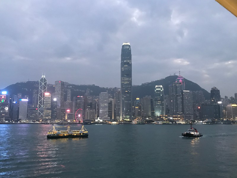 Hong Kong at night pre cruise