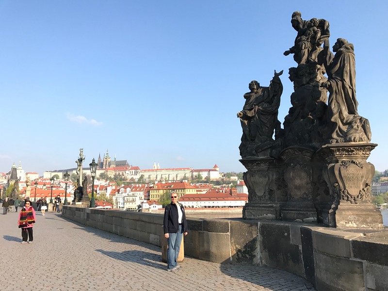 St. hCharles bridge in Prague in the Czech Republic with Tauck