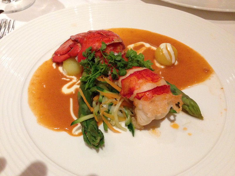 lobster in The Restaurant on Silver spirit