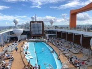 Resort deck onboard Celebrity Edge