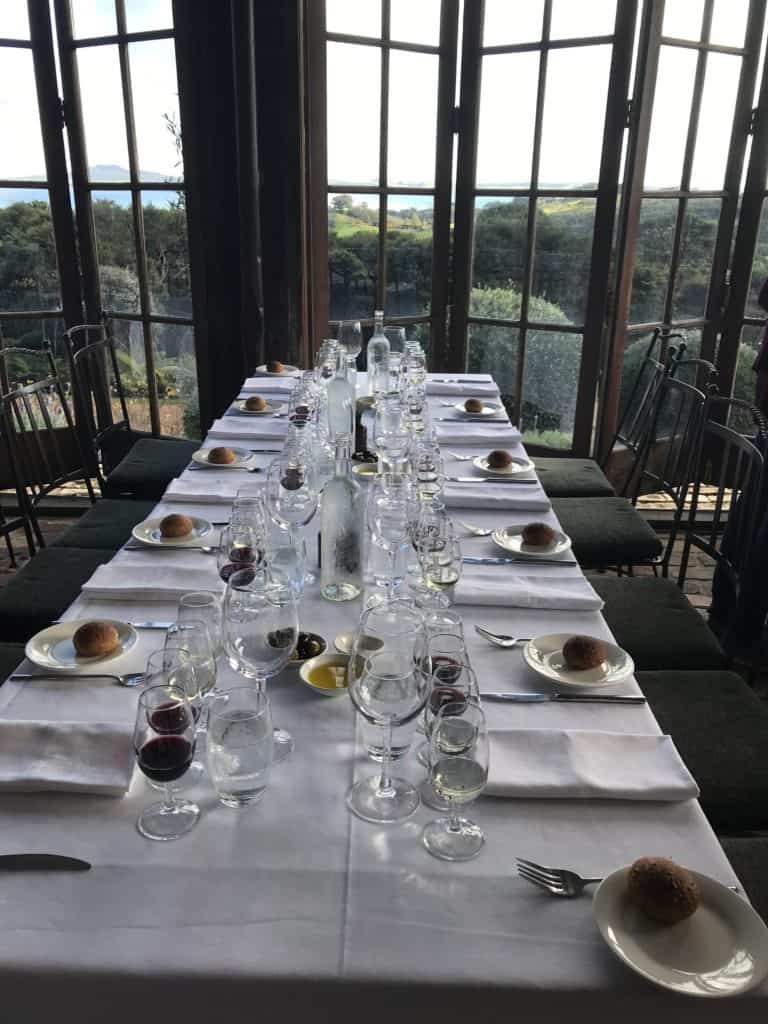 Winery tasting and meal Tauck tour review of Australia & New Zealand