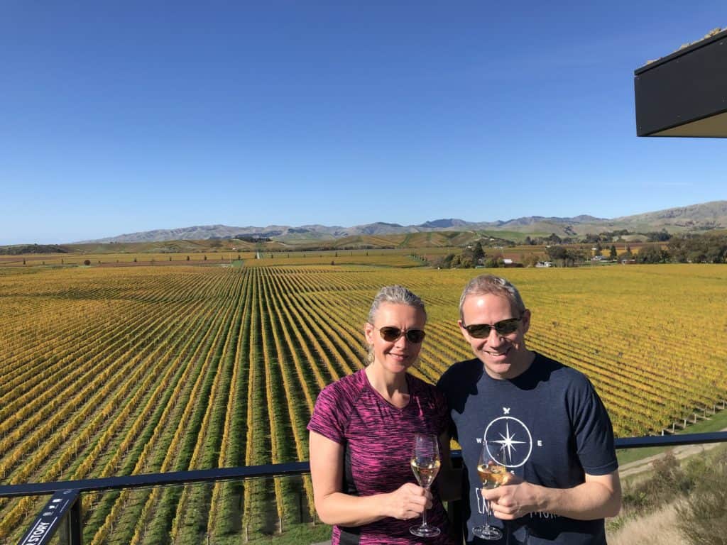 Winery tasting and meal Tauck tour review of Australia & New Zealand review from nancy and shawn power