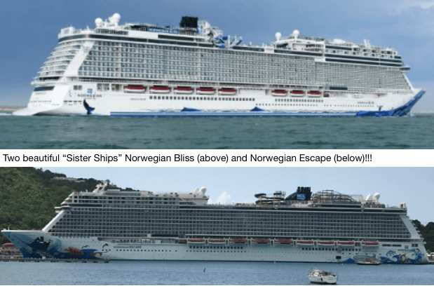 Norwegian Bliss and Escape differences