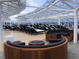 MSC Meraviglia food in Yacht club lounge & sundeck