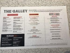 The Galley Menu # 2 Onboard Virgin Voyages Scarlet Lady