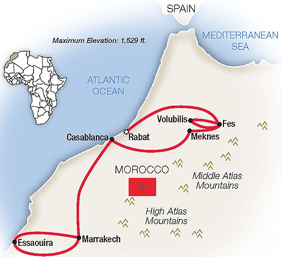 tauck tour morocco 2023