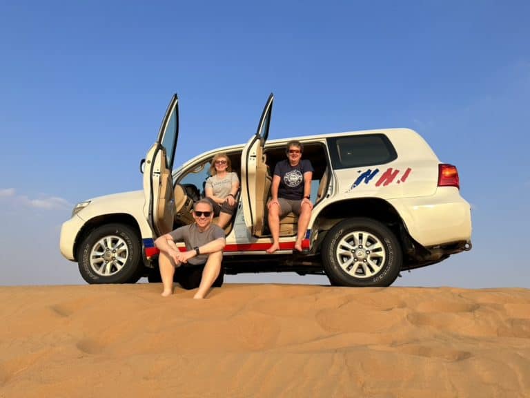 Shawn Power with Tanya & Sherry "Dunebashing" in Dubai