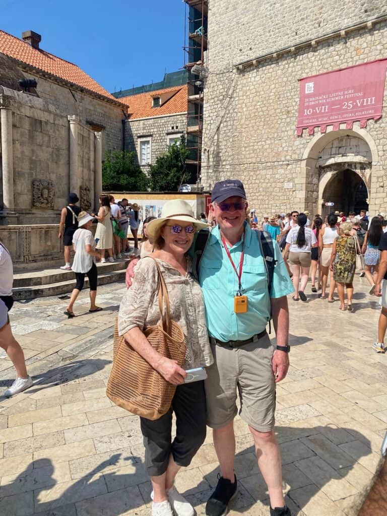 Jenny and Fred in Dubrovnik, Croatia
