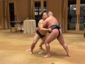 Sumo Wrestling Demo on Tauck's Essence of Japan Land Tour