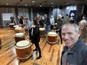 Taiko Drumming lesson & performance in Tokyo, Japan