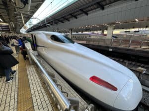 Japan bullet train from Tokyo to Hakone