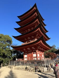 Five Story Pagoda on Miyajima Island, Itsukushima Island, Japan