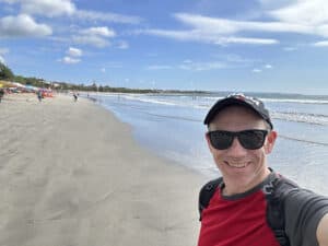 Shawn Power at Kuta Beach in Bali, Indonesia