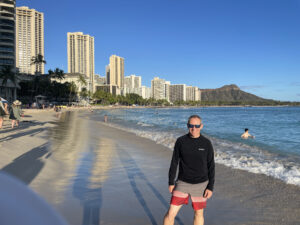 Oahu's famous "Waikiki Beach